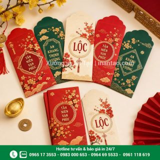 In bao lì xì giá rẻ theo yêu cầu tại TP.HCM