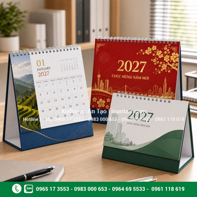 In lịch để bàn tại intuigiayhcm.com In lịch để bàn với nhiều mẫu thiết kế doanh nghiệp hoàn thiện