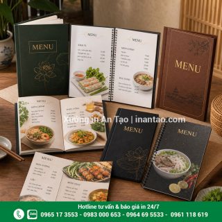 In menu giá rẻ TPHCM, đẹp, bền và lấy ngay theo yêu cầu