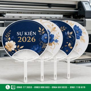 In quạt theo yêu cầu: thiết kế đẹp, in rõ và giao đúng hẹn