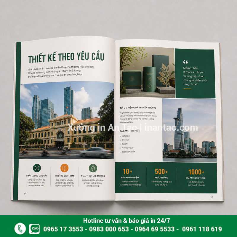 In tạp chí theo yêu cầu với nội dung riêng Ruột tạp chí thiết kế theo yêu cầu với bố cục ảnh và nội dung rõ ràng