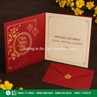 In thiệp Tết đẹp theo yêu cầu, giá xưởng tại TP.HCM