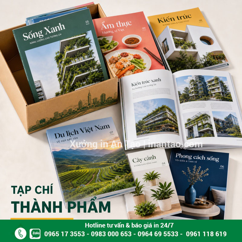 Thành phẩm in tạp chí hcm sẵn sàng bàn giao Nhiều mẫu tạp chí thành phẩm in màu sẵn sàng giao tại TPHCM
