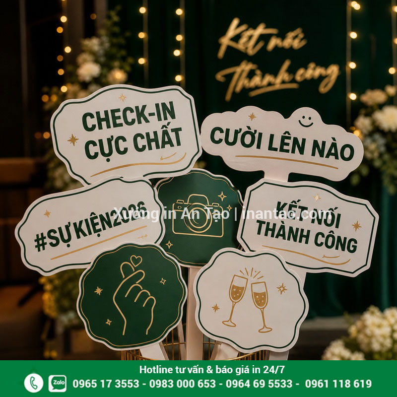Hashtag sự kiện cho photo booth và khu check-in Bộ hashtag sự kiện đặt tại khu vực check-in