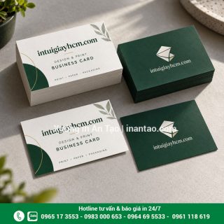 In danh thiếp tại TPHCM: bảng giá, chọn giấy và đặt in nhanh