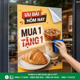 In poster quảng cáo sắc nét, giá tốt tại TPHCM
