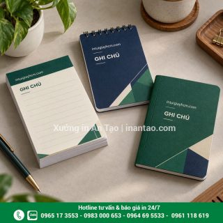 In sổ note theo yêu cầu: chọn mẫu, quy cách và bảng giá