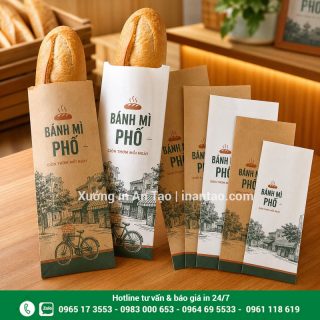 In túi bánh mì theo yêu cầu, giá xưởng tại TP HCM